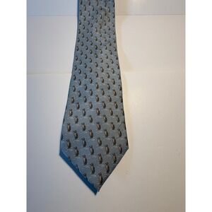 The Nature Conservancy Galapagos Penguin Silk Tie Blue Preservation Collection